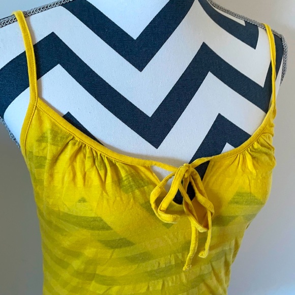 Express Yellow Striped Tank - Picture 3 of 5